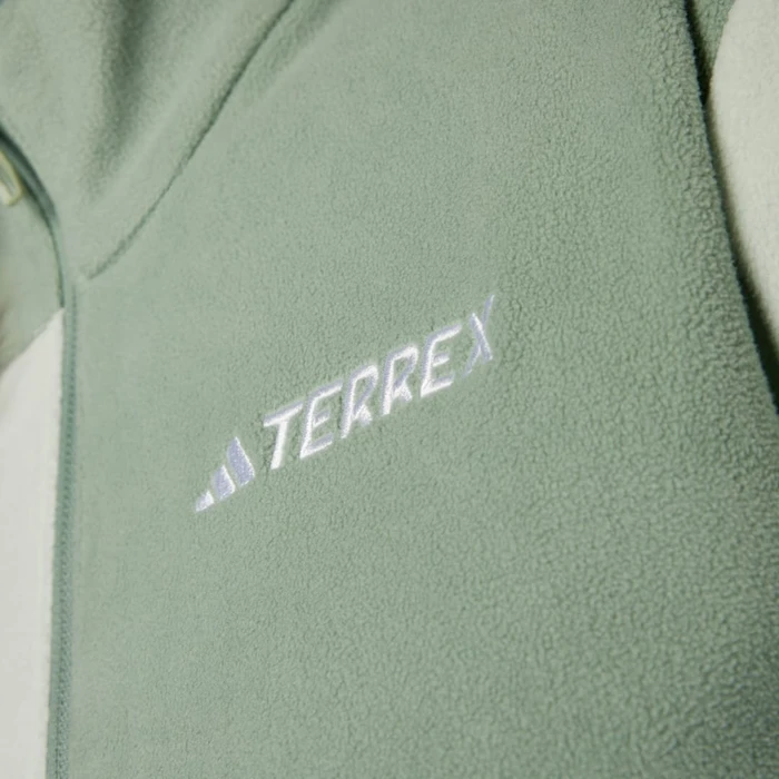 adidas Terrex Multi Fleece Jacke linen green/silver green (Damen)