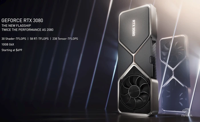 NVIDIA GeForce RTX 3080 Founders Edition, 10GB GDDR6X, HDMI, 3x DP