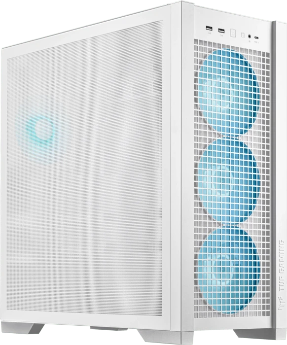 ASUS TUF Gaming GT302 ARGB, weiß, Glasfenster