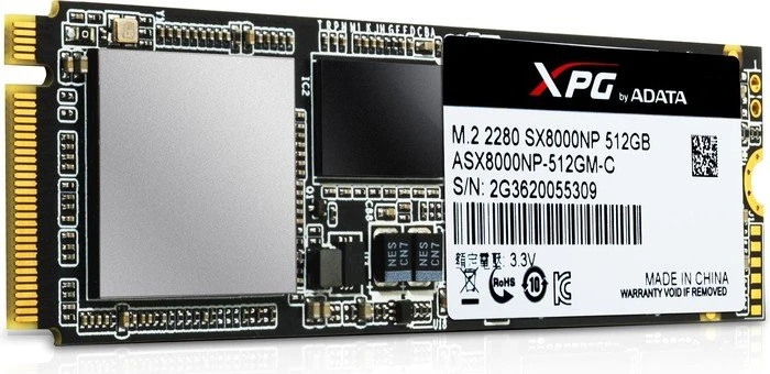 ADATA XPG SX8000 1TB, M.2 2280 / M-Key / PCIe 3.0 x4