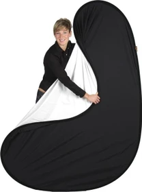 Walimex Pro 2in1 Falthintergrund schwarz/weiß 145x200