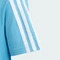adidas Essentials 3-Streifen Cotton T-Shirt kurzarm semi blue burst/white (Junior) Vorschaubild