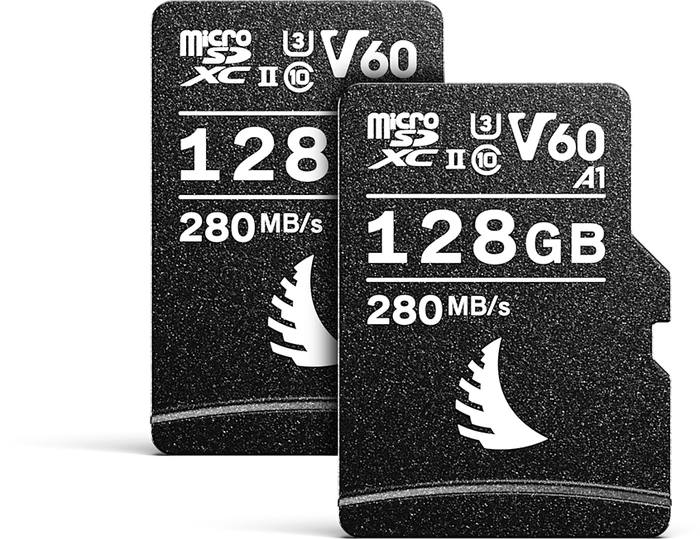 Angelbird AV PRO microSD V60 R280/W160 128GB Kit, UHS-II U3, A1, Class 10, 2er-Pack