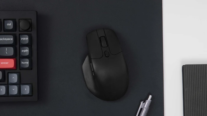 Keychron M6 Wireless Mouse schwarz, 4K PixArt 3395, USB/Bluetooth