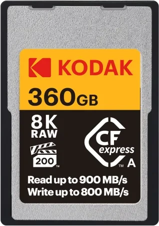 Kodak CFexpress 2.0 Type-A R900/W850 CFexpress Type A 360GB, SD Express EX I