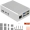 Geekworm Aluminiumgehäuse Heavy-duty für Raspberry Pi 5, silber Vorschaubild