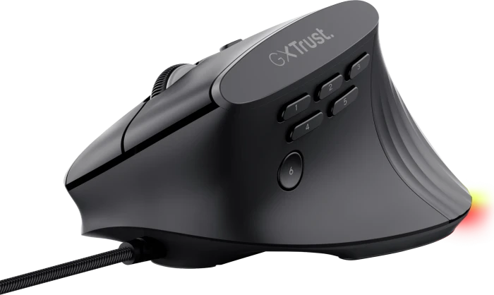 Trust Gaming GXT 145 Rexxa Ergonomic Vertical RGB Mouse schwarz, USB