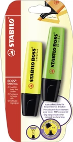 STABILO Boss Original gelb/grün, 2er-Set, Blister