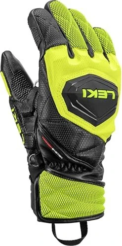 Leki WCR Venom 3D Skihandschuhe black/ice lemon (Junior)