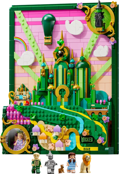 LEGO Wicked - Emerald City Wandkunst