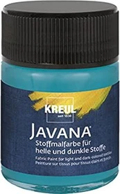 Kreul Javana Stoffmalfarbe für helle und dunkle Stoffe, türkis, 50ml