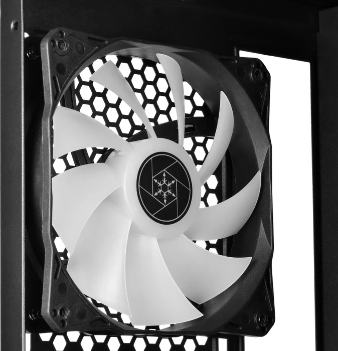 SilverStone Fara H1M Pro, schwarz, Glasfenster