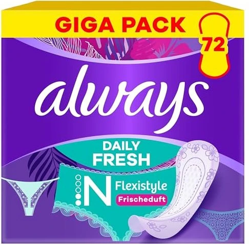 Always Daily Flexistyle normal fresh scent, 72 Stück
