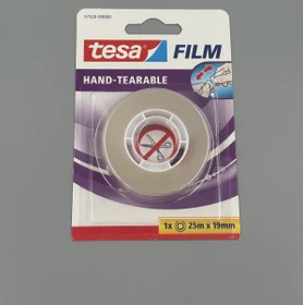 tesa tesafilm von Hand einreißbar 57520 transparent, 19mm/25m, 1 Stück