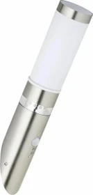 Brilliant Bole Sensor Fackel Wandleuchte edelstahl