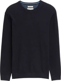 Tom Tailor Bio-Baumwolle Strickpullover knitted navy melange (Herren)
