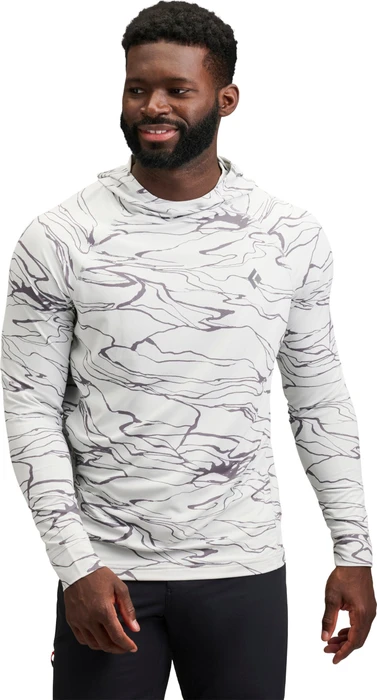 Black Diamond Alpenglow Hoody Funktionsshirt langarm relief/alloy/steel (Herren)