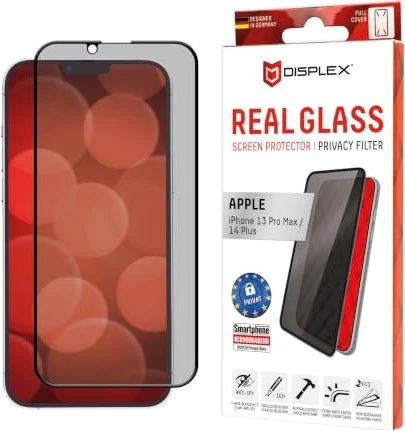 Displex Real Glass Full Cover Privacy für Apple iPhone 14 Plus