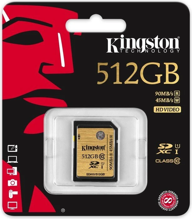 Kingston Ultimate R90/W45 512GB, UHS-I, Class 10
