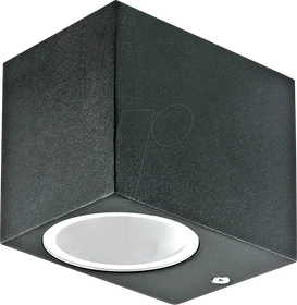 V-Tac VT-7651 GU10 Wandleuchte eckig schwarz