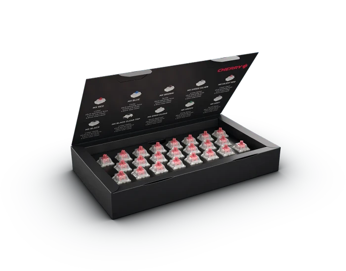Cherry MX RGB SILENT RED Switch Kit, MX RGB SILENT RED 50Mio Switch Set, MX3A, 23er-Pack