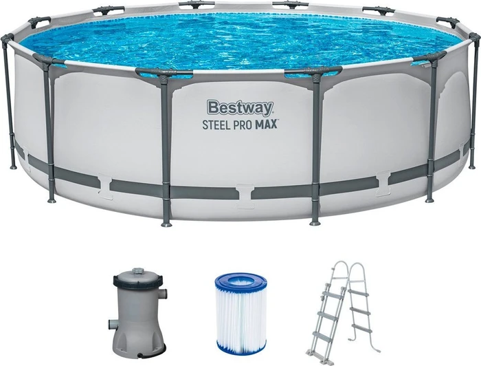 Bestway Steel Pro Frame Pool Set rund 366x100cm