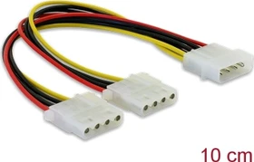 DeLOCK Stromadapter 4-Pin [IDE] Stecker auf 2x 4-Pin [IDE] Buchse, Y-Kabel (82100)