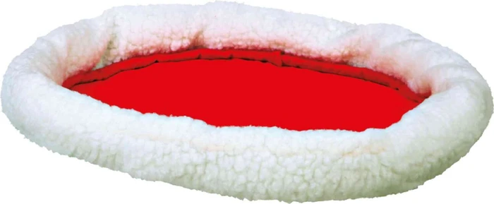 Trixie Kuschelbett, 47x38cm, weiß/rot