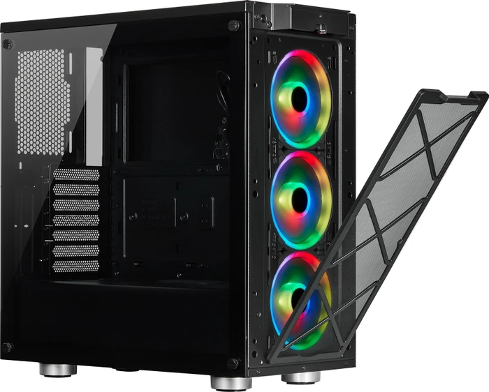 Corsair iCue 465X RGB, schwarz, Glasfenster