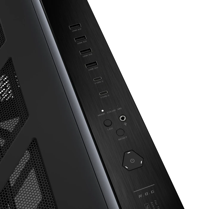 ASUS ROG Cronox GR801 Curve TG ARGB Black, Glasfenster
