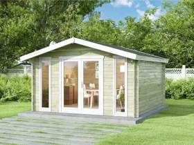 Alpholz Gartenhaus Mirko 380x272cm imprägniert natur