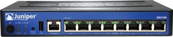 Juniper SRX100H2 Firewall, 9x RJ-45