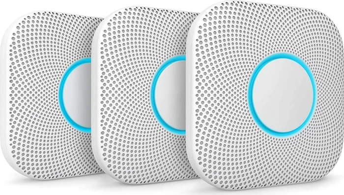 Google Nest Protect (Batterie, 2. Generation), 3er-Pack, Brandmelder