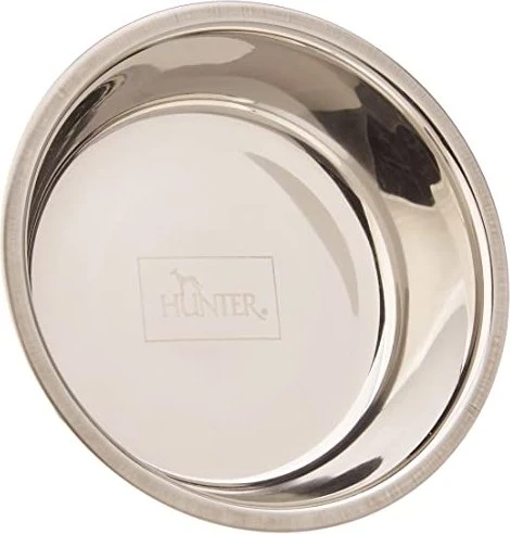 Hunter Edelstahlersatznapf für Melamin-Napf, Trinknapf, Futternapf für Hunde und Katzen, 160ml, silber