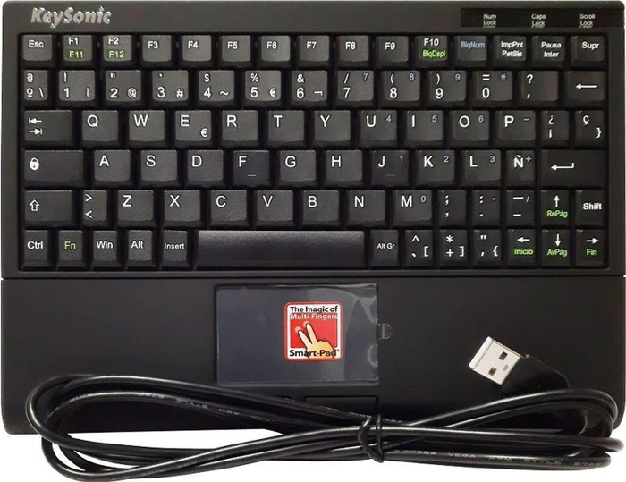 KeySonic ACK-3410, schwarz, USB, ES