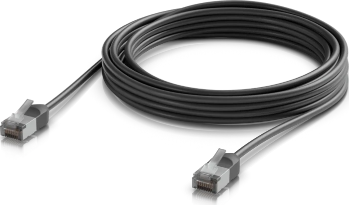Ubiquiti UniFi Premium Patchkabel Outdoor, Cat6a, RJ-45/RJ-45, 5m, schwarz
