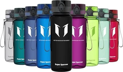 Super Sparrow Tritan Glossy Trinkflasche 750ml schwarz