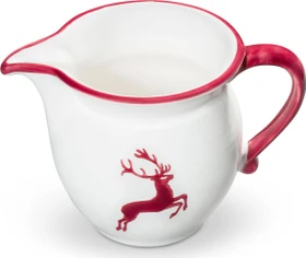 Gmundner Keramik Bordeauxroter Hirsch Milchkanne 500ml