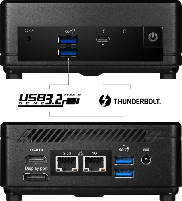 MSI Cubi 5 12M-231XDE, schwarz, Core i3-1215U, 16GB RAM, 256GB SSD