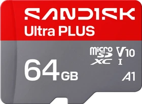 SanDisk Ultra PLUS R150 64GB Kit, UHS-I U1, A1, Class 10