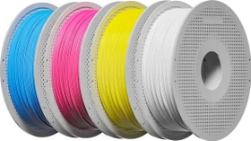 Bambu Lab Filament-Set Basic CMYK PLA, Weiß, Gelb, Magenta, Blau, Spule, 1.75mm, 4.00kg