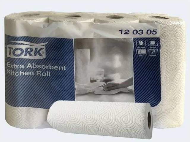 Tork Küchenrolle Toilettenpapier 3-lagig weiß, 4 Rollen