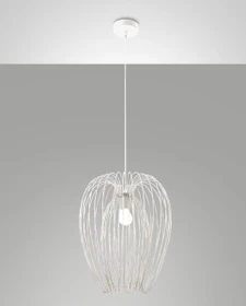 Fabas Luce Camp Pendelleuchte weiß Ø40cm