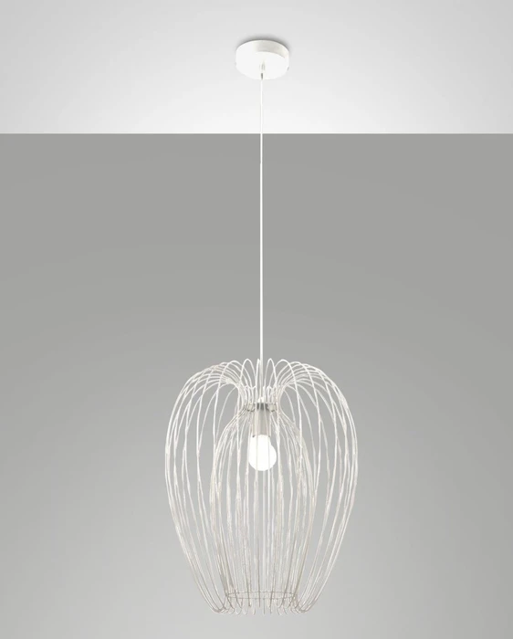 Fabas Luce Camp Pendelleuchte weiß Ø40cm