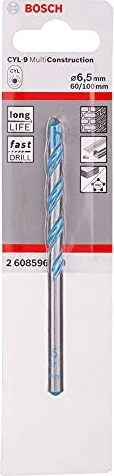 Bosch Professional CYL-9 MultiConstruction Mehrzweckbohrer, 6.5x60x100mm, 1 Stück