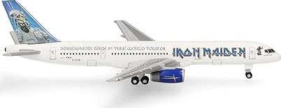 Herpa Iron Maiden (Astraeus) Boeing 757-200 Ed Force One Somewhere Back in Time World Tour 2008 G-OJIB