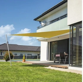 Windhager Cannes Sonnensegel dreieckig 300cm gelb