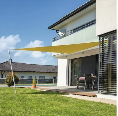 Windhager Cannes Sonnensegel dreieckig 300cm gelb