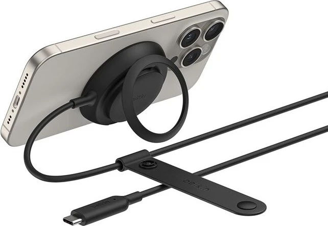 Belkin UltraCharge Magnetisches Ladegerät mit Qi2 25W rund schwarz