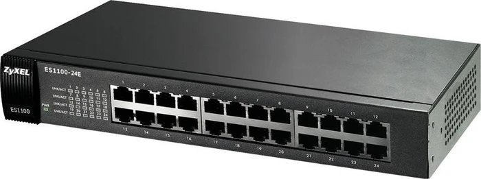 Zyxel ES1100 Desktop Switch, 24x RJ-45